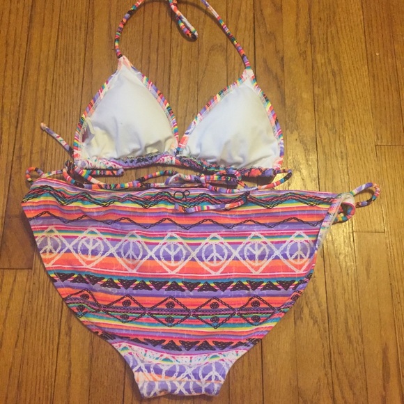 Peace ✌️ Triangle Bikini Small XL Pink - Picture 4 of 4